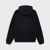 REDHOUSE Ripped Black Hoodie at Gravity NYC